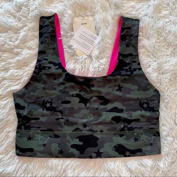 Fabletics Harlow Reversible Sports Bra Star Camo - Picture 1 of 7